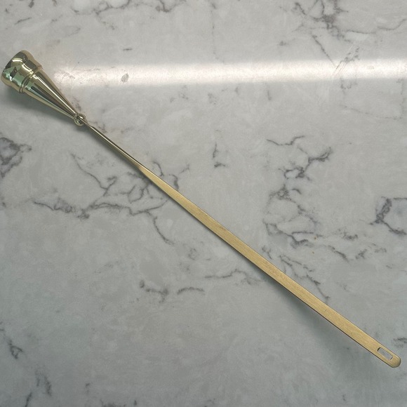 Vintage 70s Baldwin Solid Forged Brass Candle Snuffer Colonial River Collection - Picture 4 of 6